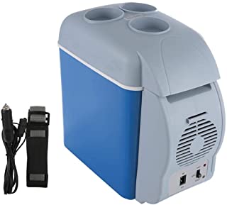 7.5l Mini Refrigerador Refrigerador Electrico Portatil-Calentador de Viaje Congelador de Sobremesa Nevera de Mesa Ideal para El Coche Camping Hotel de Oficina Pequena