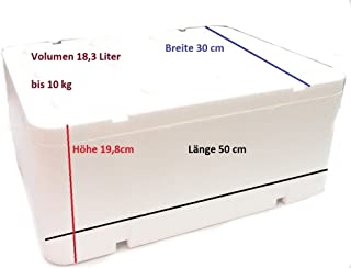 Caja termica de poliestireno con tapa- 18-32-litros - 500-x 300-x 198-mm- nevera portatil para acampar