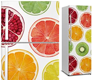 DON LETRA Vinilo Adhesivo para Nevera Fricorifico- Frutas- 185 x 60 cm