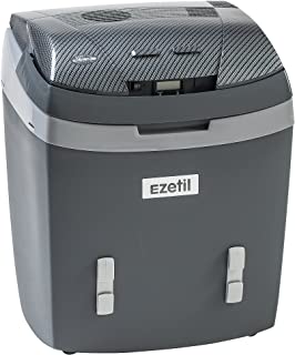 Ezetil 776676 Nevera portatil termoelectrica 12-24-230V- AES & LCD- color gris oscuro-carbon