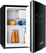 Klarstein Spitzbergen ACA Mini Nevera con congelador (capacidad 40 litros- clase energetica A+- refrigerador compacto- marcador magico) - Negro